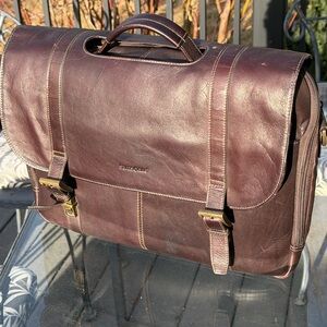 Samsonite Dark Brown Leather Briefcase